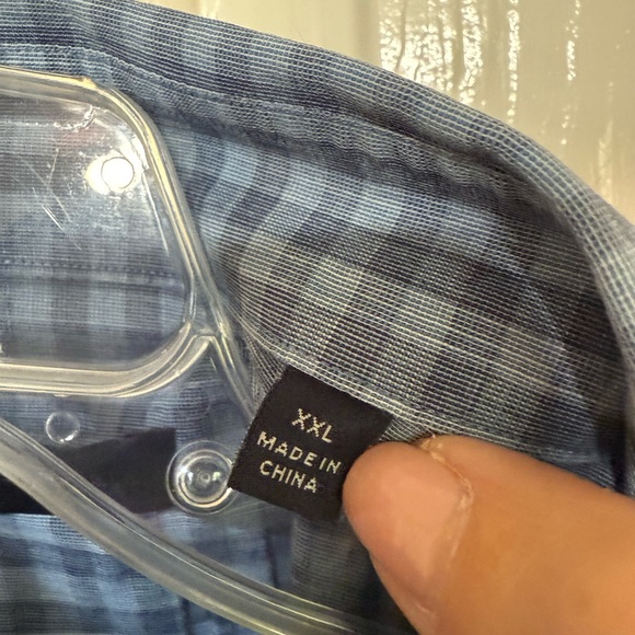 Zachary Prell Navy Plaid Shirt - Picture 4 of 9